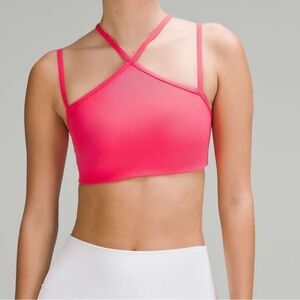 Lululemon 🍋 Flow Y Strappy Bra Nulu in Lip Gloss Size 8